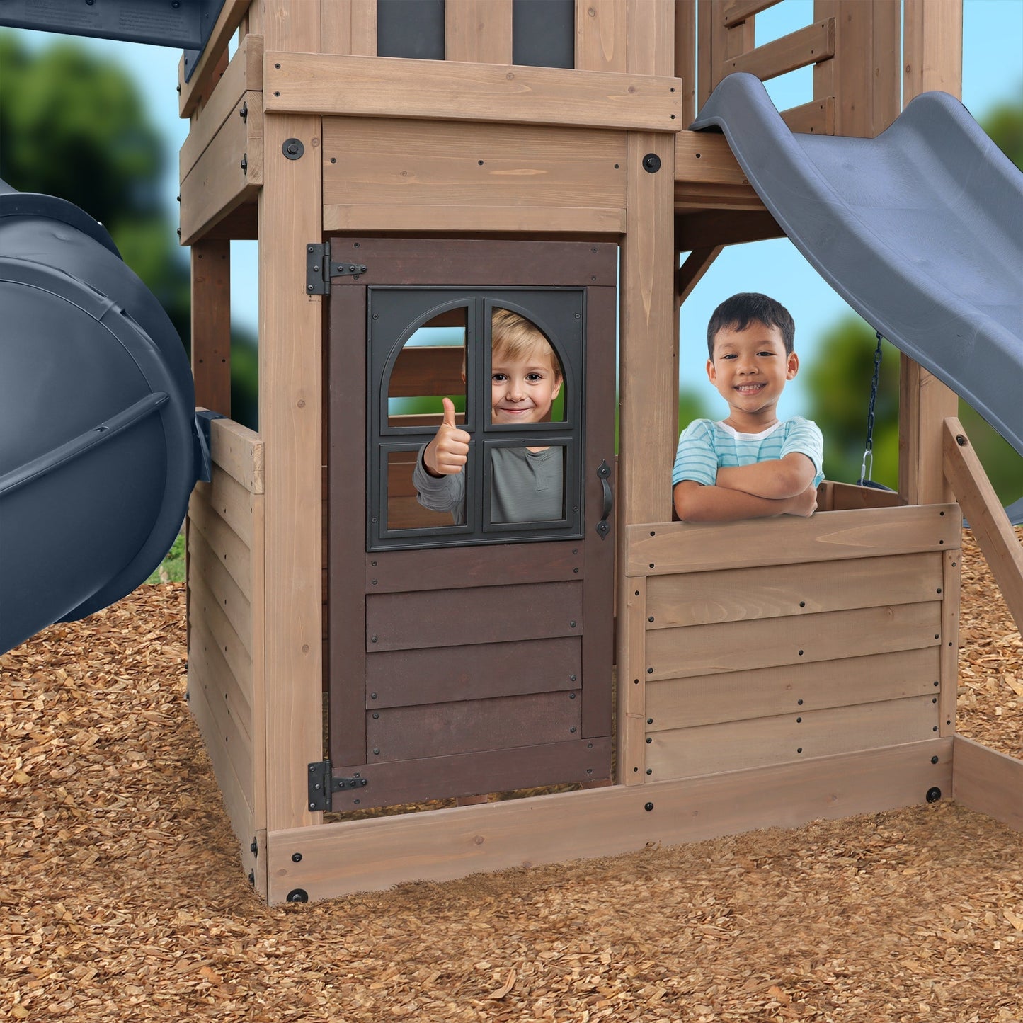 The Skyline Lookout Wooden Climbing Frame - SGP Garden Ltd