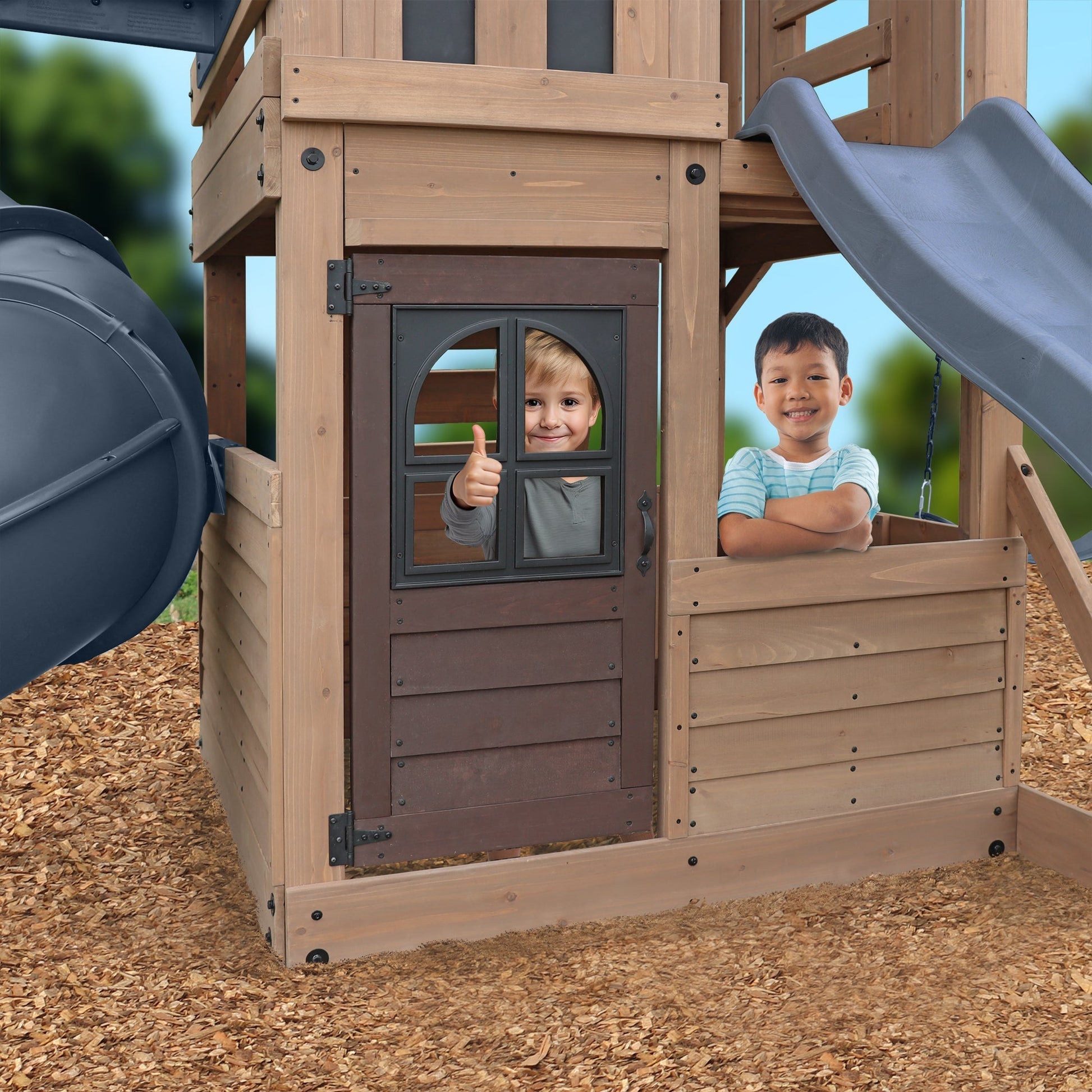 The Skyline Lookout Wooden Climbing Frame - SGP Garden Ltd