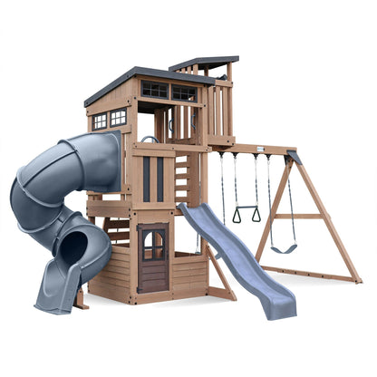 The Skyline Lookout Wooden Climbing Frame - SGP Garden Ltd