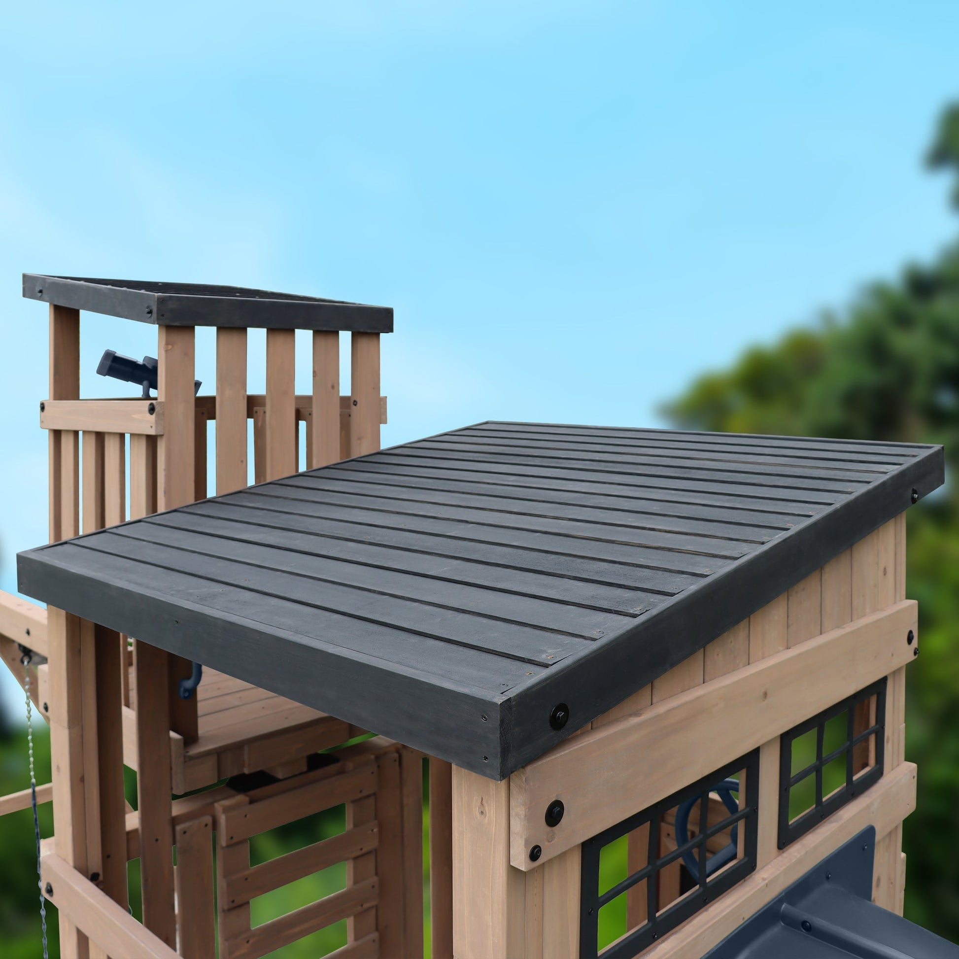 The Skyline Lookout Wooden Climbing Frame - SGP Garden Ltd