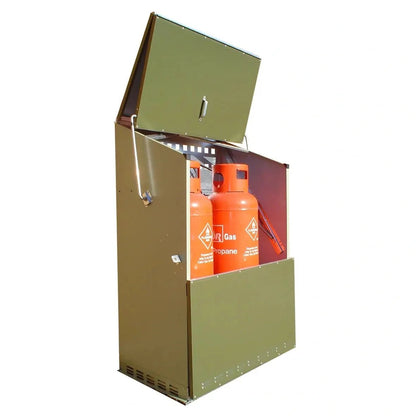 Trimetals Senturion 2 × 47kg LPG Bottle Store - SGP Garden Ltd
