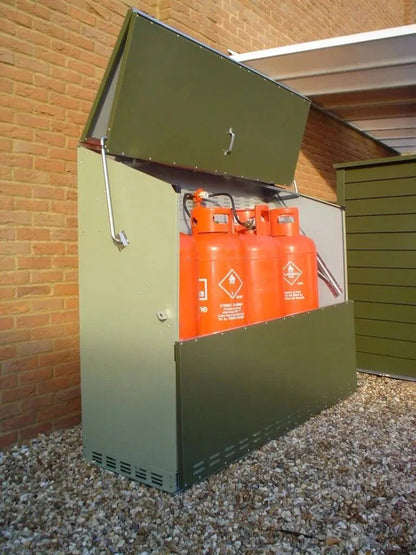 Trimetals Senturion 4 × 47kg LPG Bottle Store - SGP Garden Ltd
