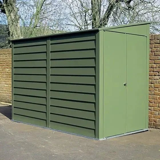 Trimetals Titan 940 Pent Metal Shed – 9×4 ft - SGP Garden Ltd