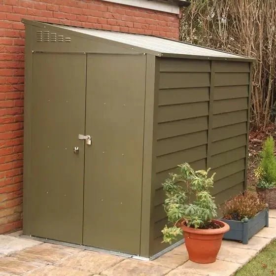Trimetals Titan 940 Pent Metal Shed – 9×4 ft - SGP Garden Ltd