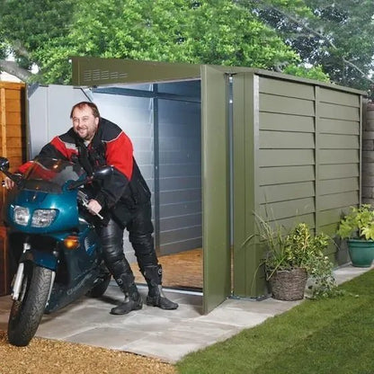 Trimetals Titan 950 Pent Metal Shed – 9×5 ft - SGP Garden Ltd