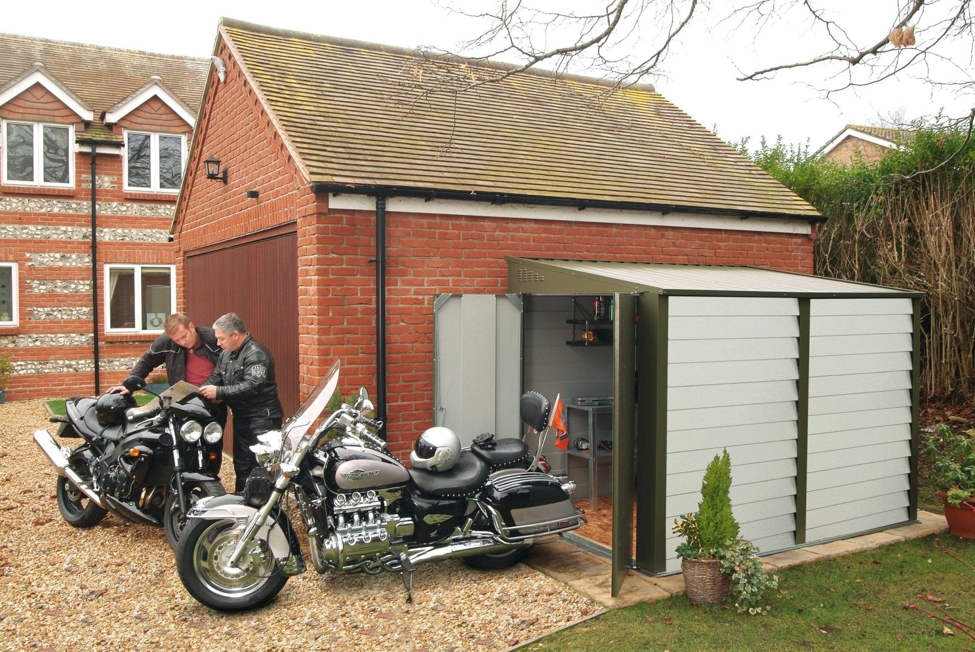 Trimetals Titan 960 Pent Metal Shed – 6×9 ft - SGP Garden Ltd