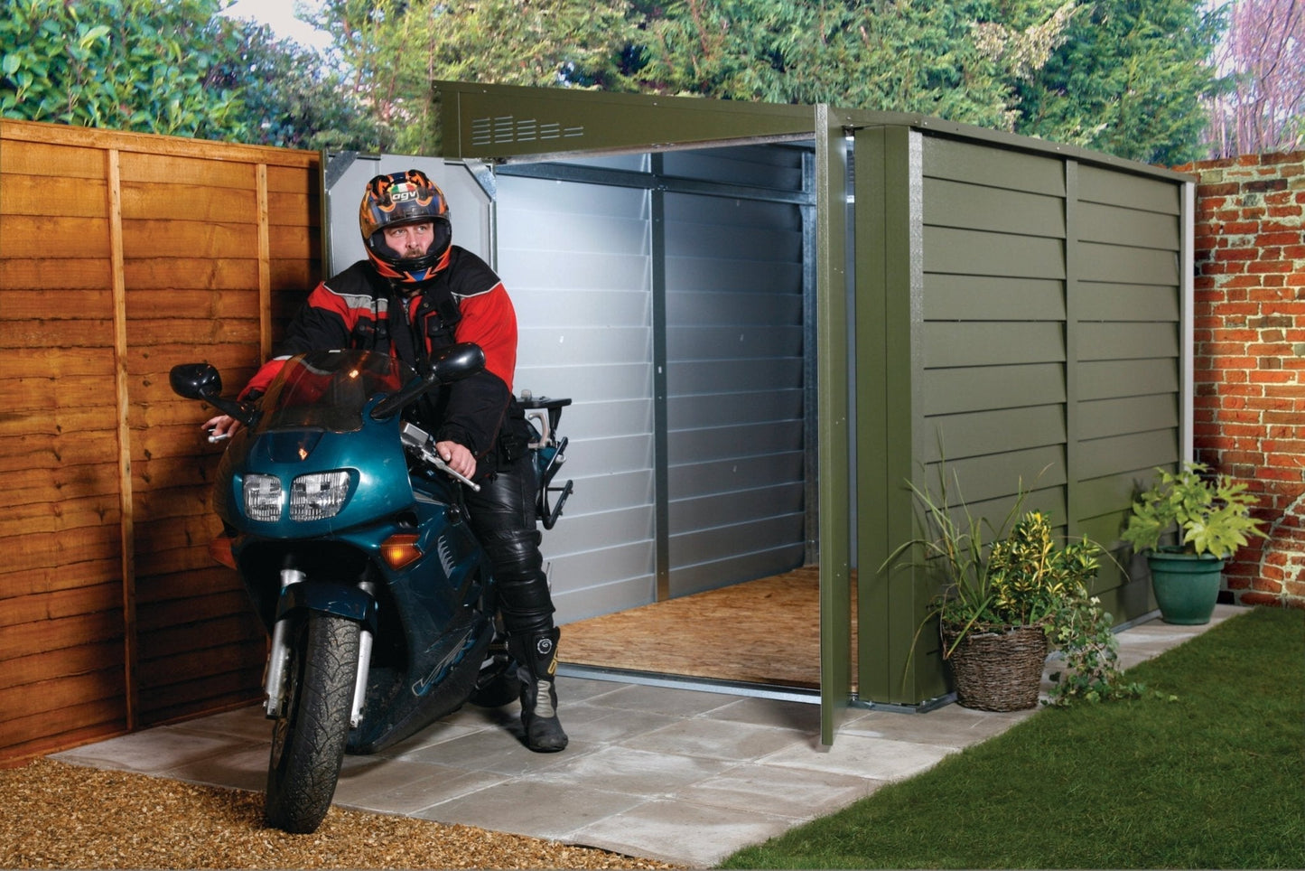 Trimetals Titan 960 Pent Metal Shed – 6×9 ft - SGP Garden Ltd