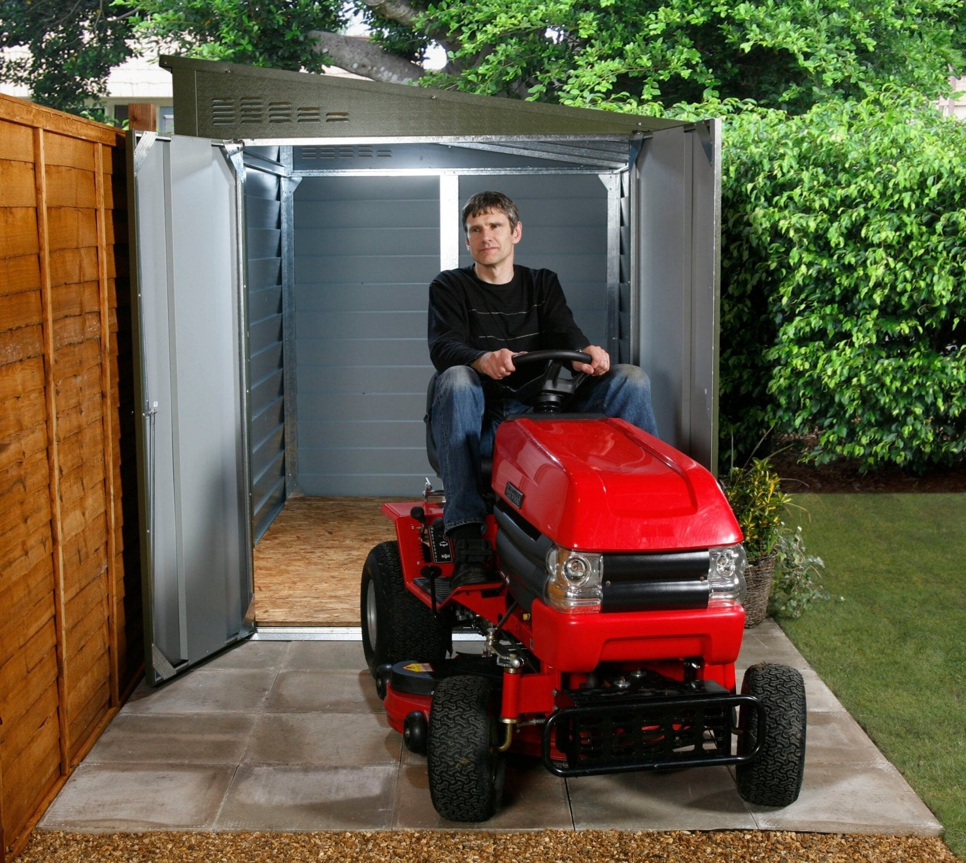 Trimetals Titan 960 Pent Metal Shed – 6×9 ft - SGP Garden Ltd