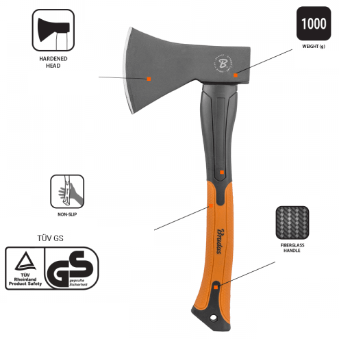 Universal Fiberglass Axe 1000g DIY Tool Accessory Home and Garden Use - SGP Garden Ltd