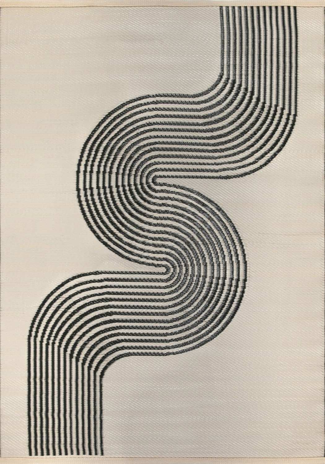 Urban Outdoor Rug Black & Beige | 1010 - SGP Garden Ltd