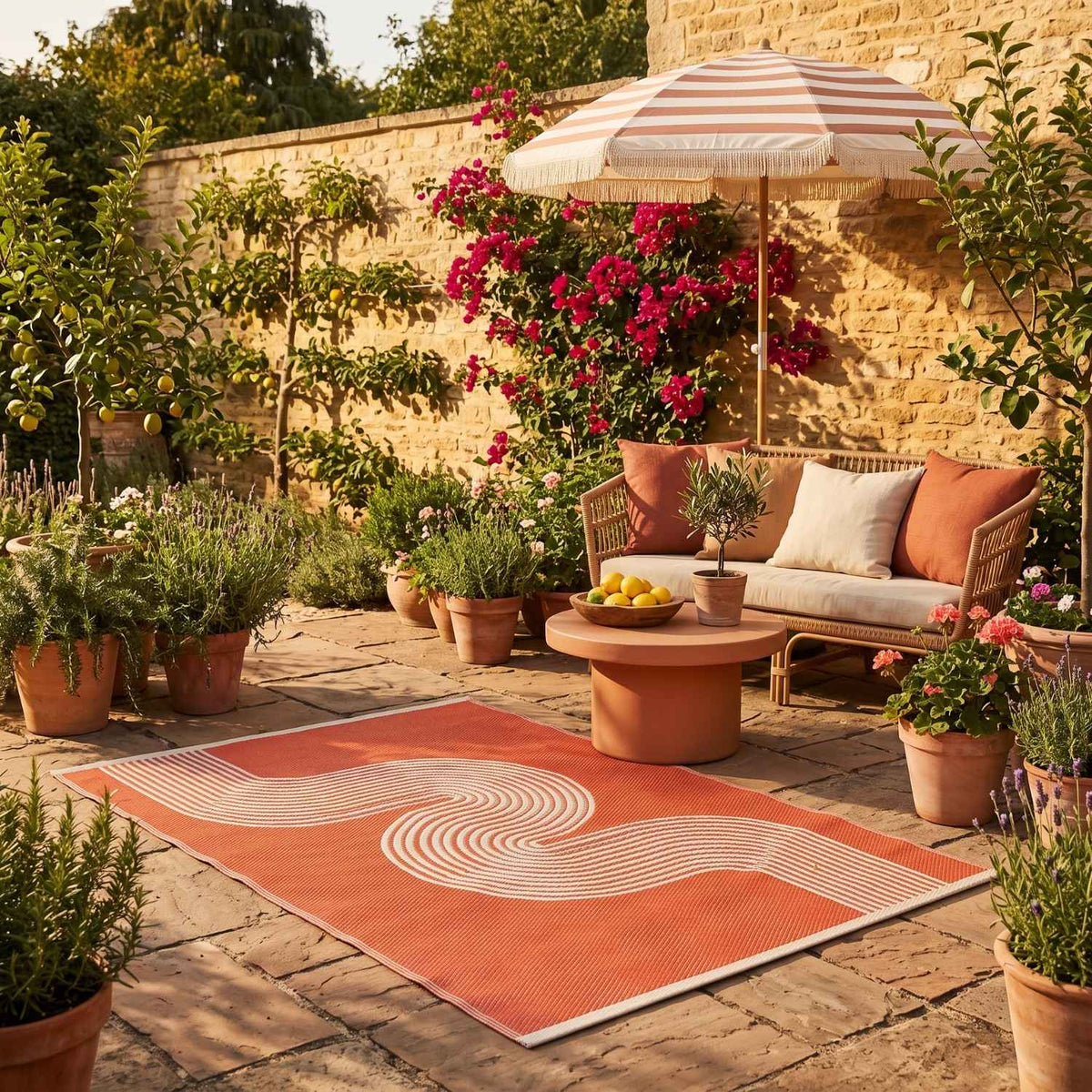 Urban Outdoor Rug Terra & Beige | 1010 - SGP Garden Ltd