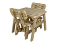 Victoria Space Saving Rounded Picnic Table and Benches Set With Backrest - SGP Garden Ltd
