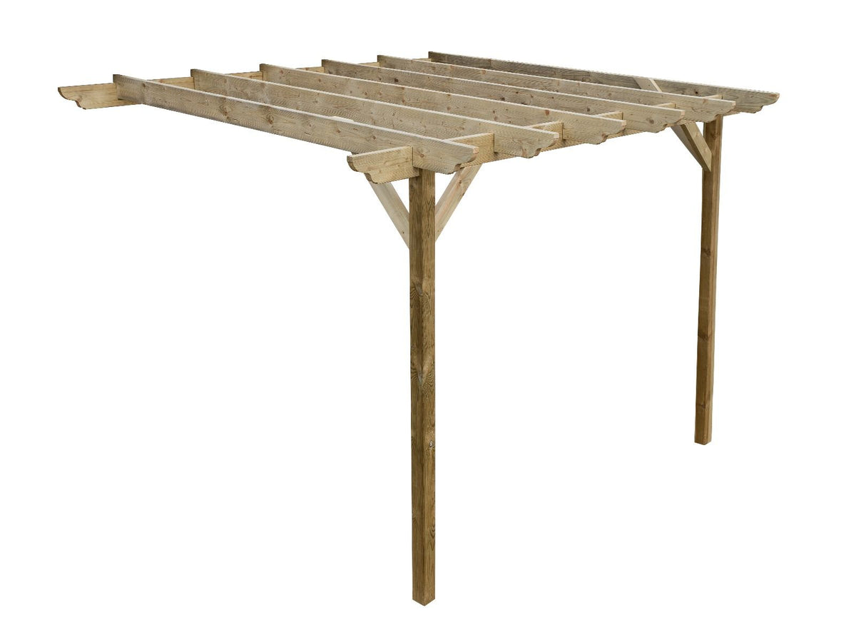 Wall Mounted Wooden Pergola Kit - Dinasty Design - SGP Garden Ltd