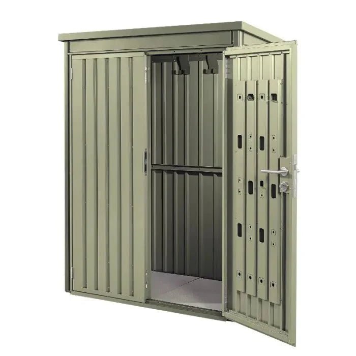 Weston storage shed W 1.45m x D 0.85m x H 1.85m Green - SGP Garden Ltd
