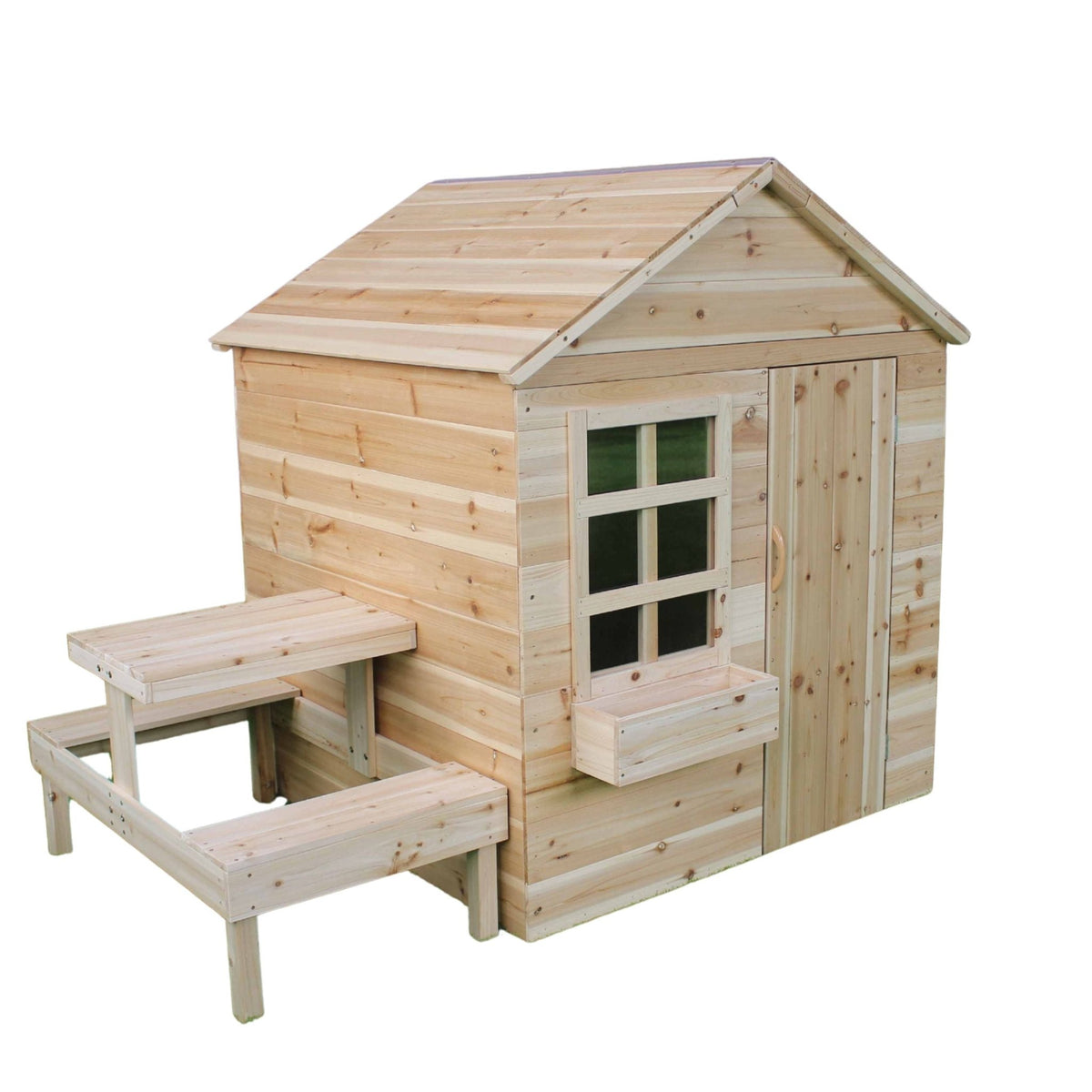 Wooden Children’s Picnic Table - Playhouse Table & Bench Accessory - SGP Garden Ltd