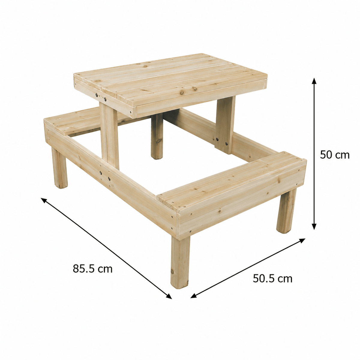 Wooden Children’s Picnic Table - Playhouse Table & Bench Accessory - SGP Garden Ltd