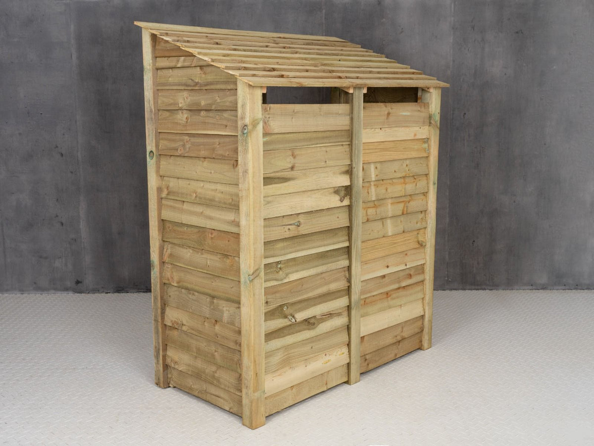 Wooden Garden Tool Storage (Roof Sloping Back) W-146cm, H-126cm or 180cm, D-88cm - SGP Garden Ltd