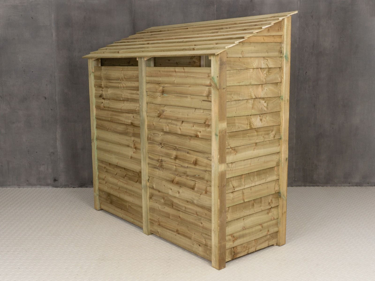 Wooden Garden Tool Storage (Roof Sloping Back) with Shelf W-187cm, H-126cm or 180cm, D-88cm - SGP Garden Ltd