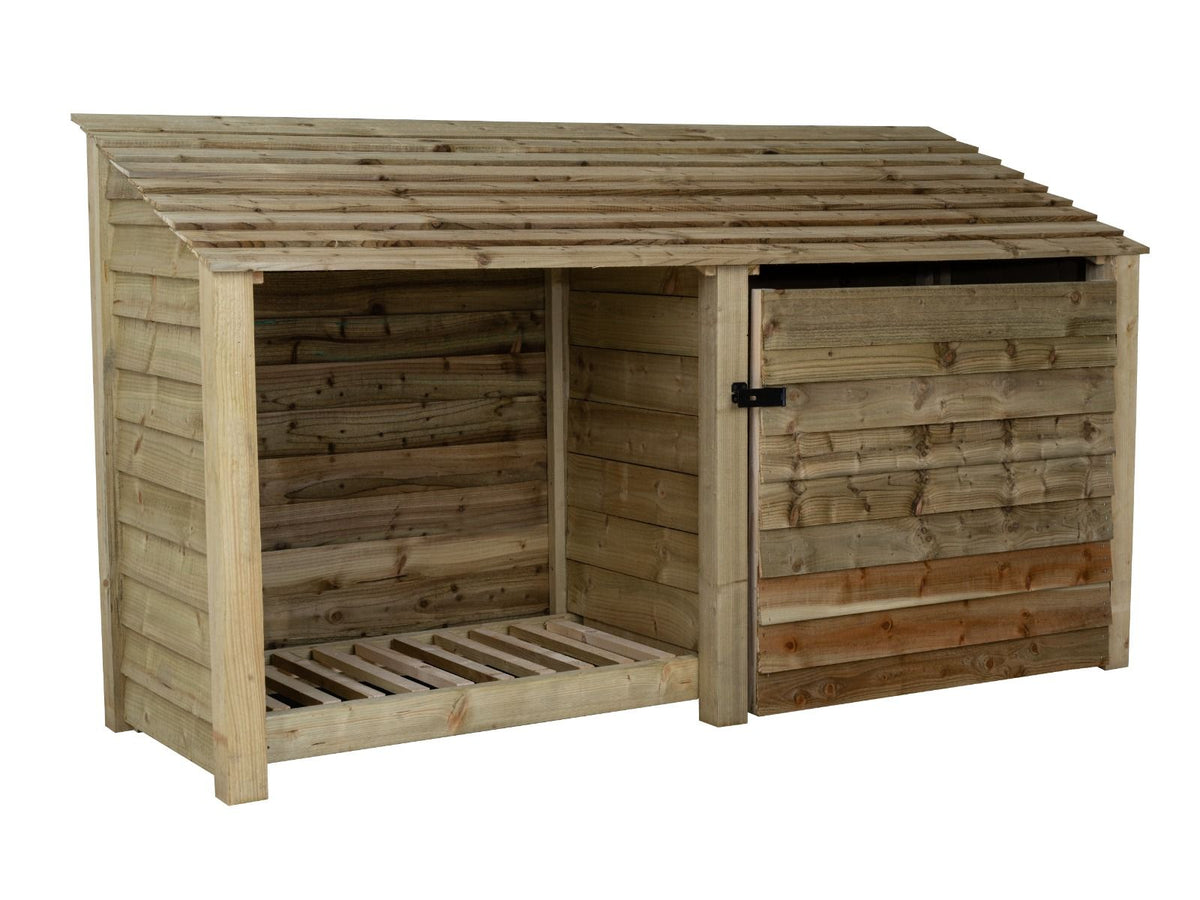 Wooden Garden Tool Storage W-227cm, H-126cm or 180cm, D-88cm - SGP Garden Ltd