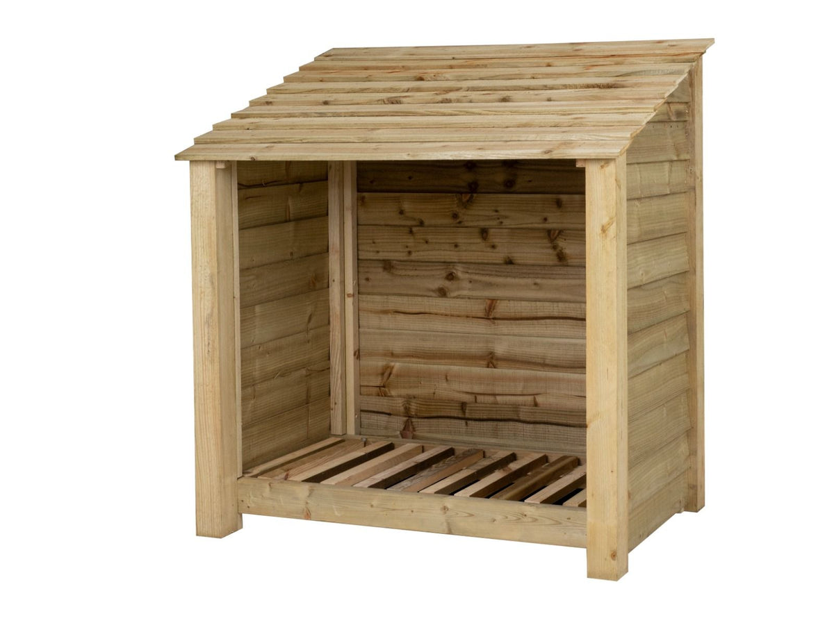 Wooden Log Store W-119cm, H-126cm Or 180cm, D-88cm - SGP Garden Ltd