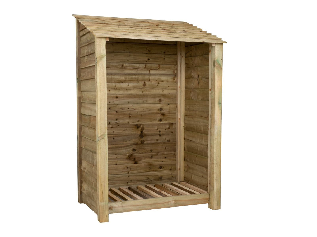 Wooden Log Store W-119cm, H-126cm Or 180cm, D-88cm - SGP Garden Ltd