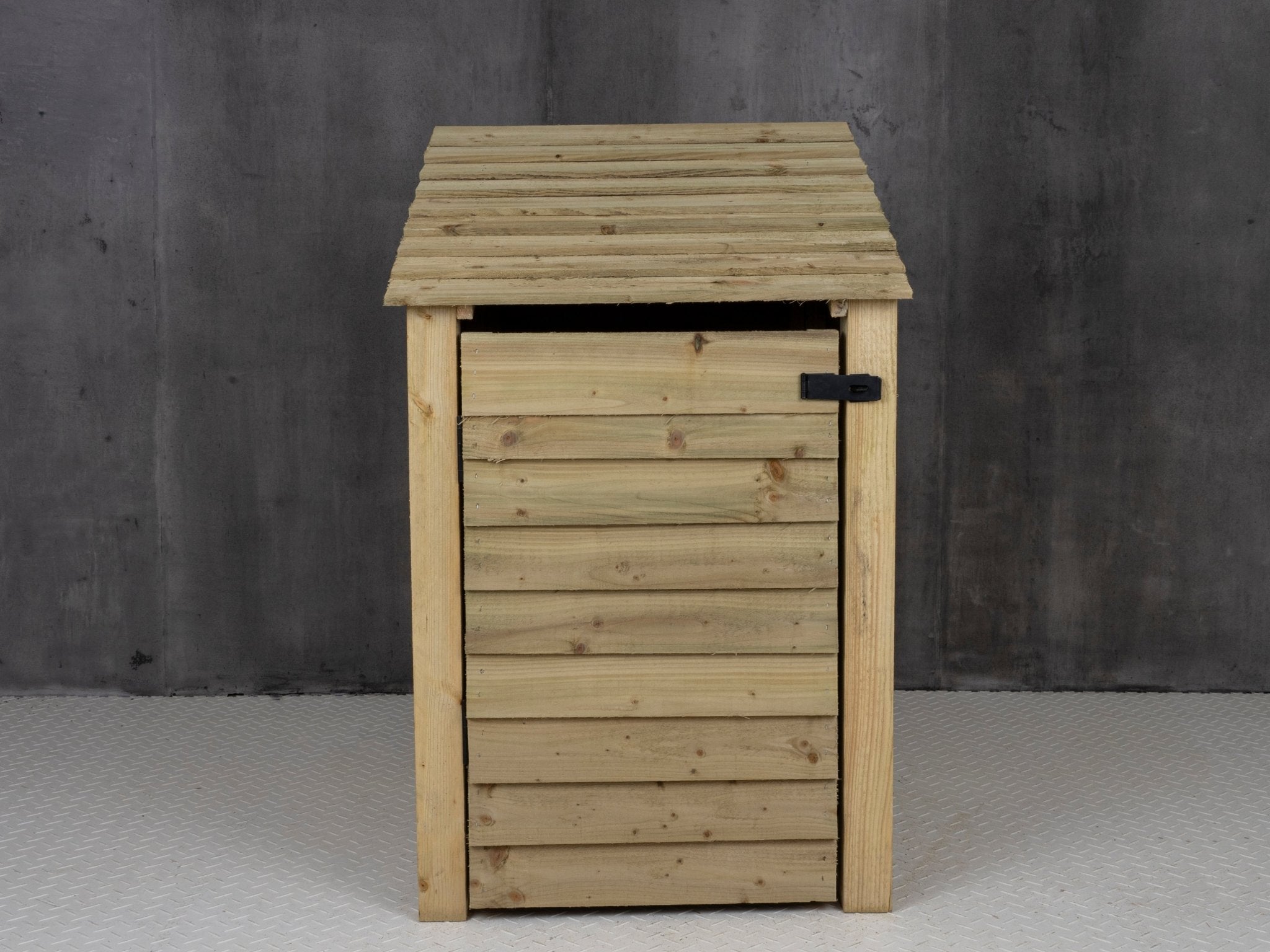 Wooden Log Store with Door and Shelf W-79cm, H-126cm or 180cm, D-88cm - SGP Garden Ltd