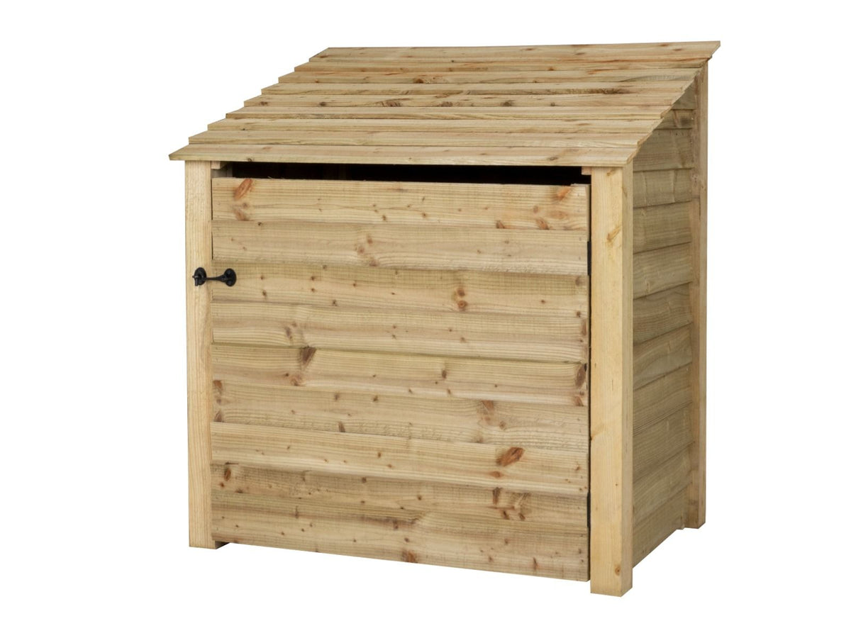Wooden Log Store with Door W-119cm, H-126cm Or 180cm, D-88cm - SGP Garden Ltd