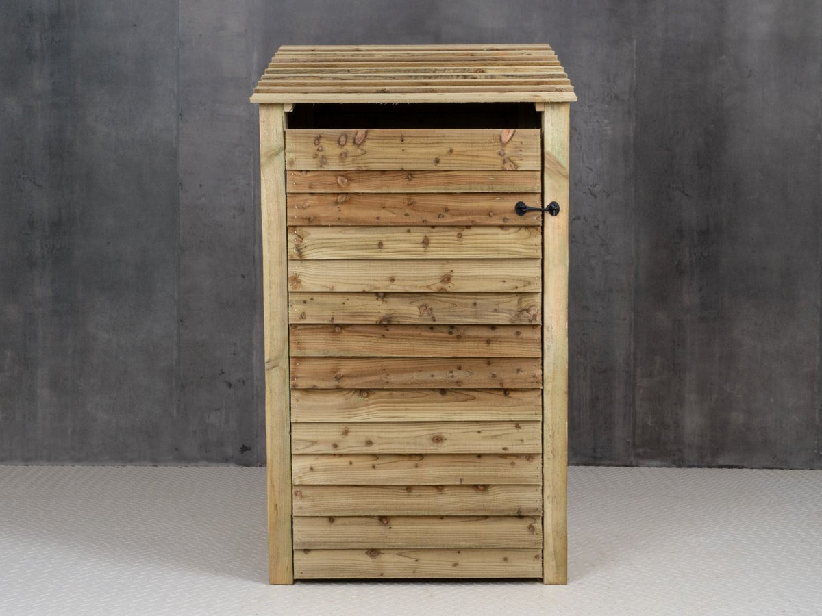 Wooden Log Store with Door W-99cm, H-126cm Or 180cm, D-88cm - SGP Garden Ltd