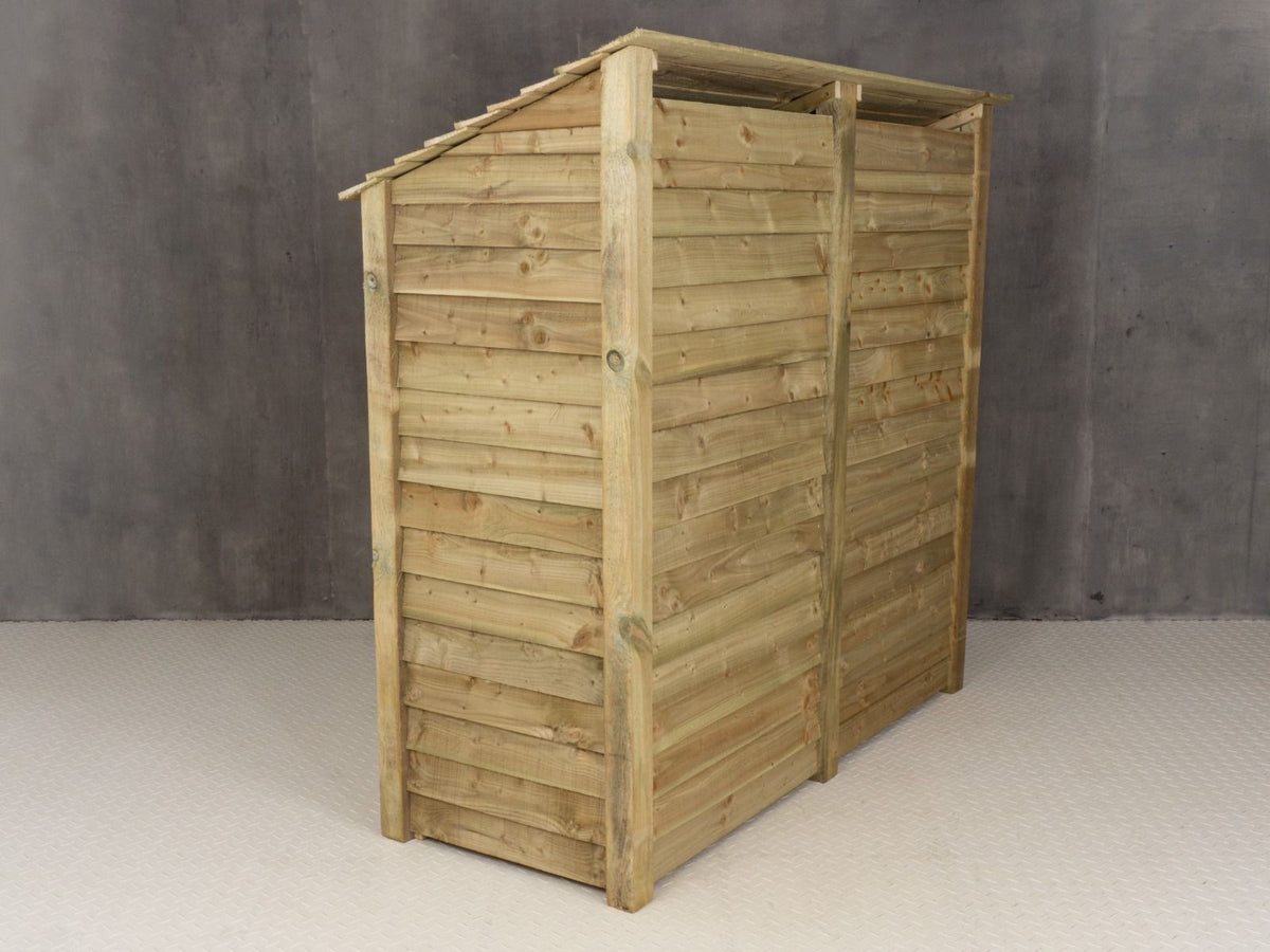 Wooden Log Store with Shelf W-187cm, H-126cm or 180cm, D-88cm - SGP Garden Ltd
