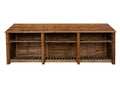 Wooden Log Store with Shelf W-335cm, H-126cm or 180cm, D-88cm - Brown Finish - SGP Garden Ltd