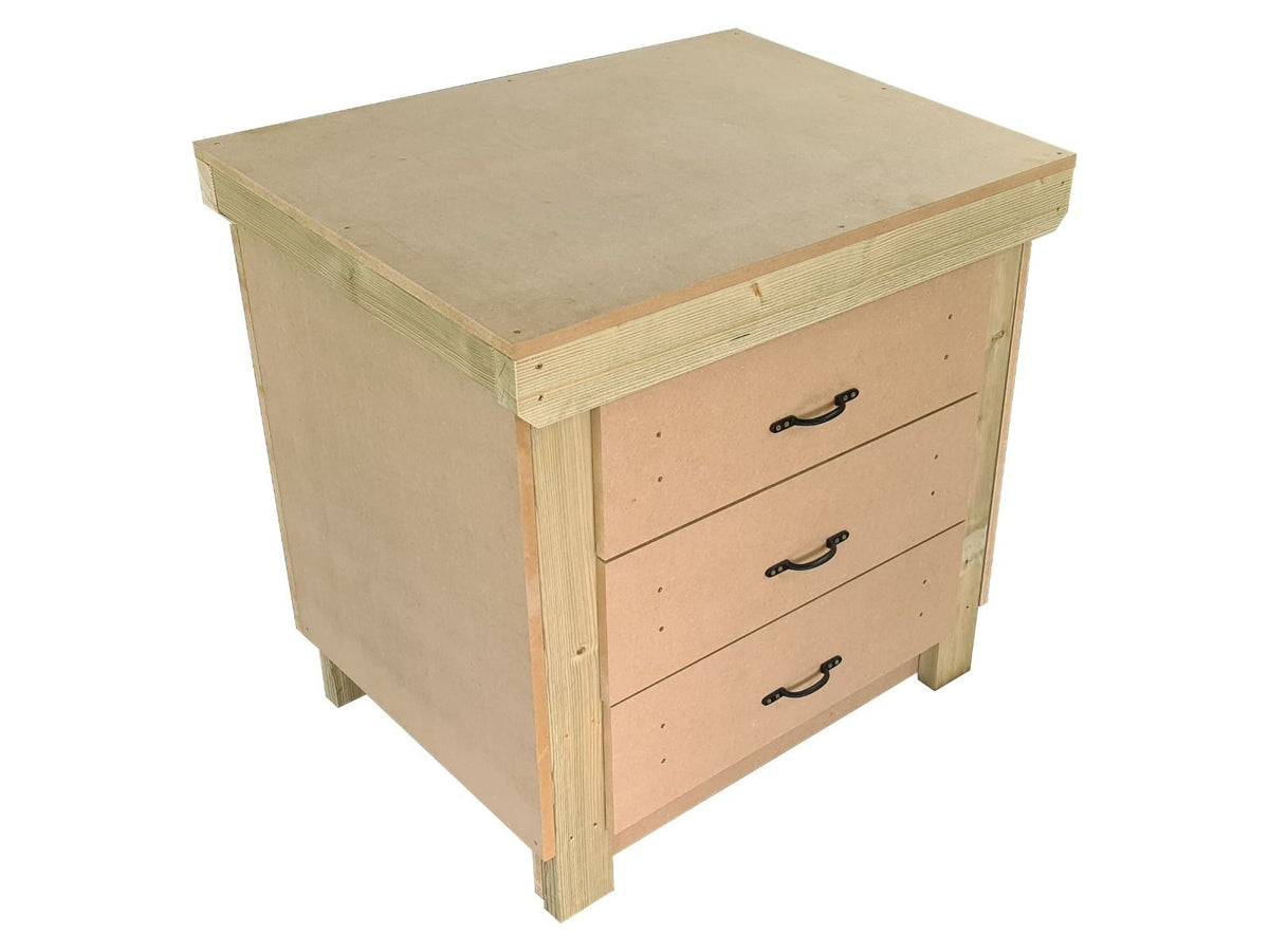 Wooden Mdf Top Workbench, Tool Cabinet (V.2) With Drawers - SGP Garden Ltd