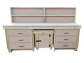 Wooden MDF Top Workbench With Drawers, Back Panel and Functional Lockable Cupboard (V.5) - SGP Garden Ltd