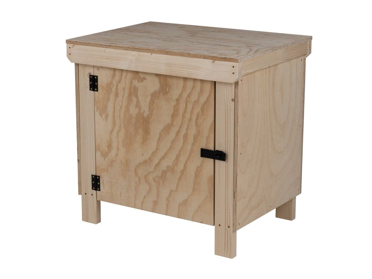 Wooden Plywood Top Workbench With Lockable Cupboard (V.9) - SGP Garden Ltd
