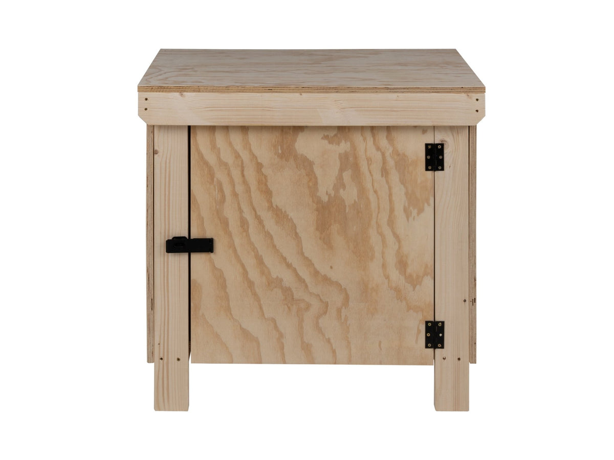 Wooden Plywood Top Workbench With Lockable Cupboard (V.9) - SGP Garden Ltd