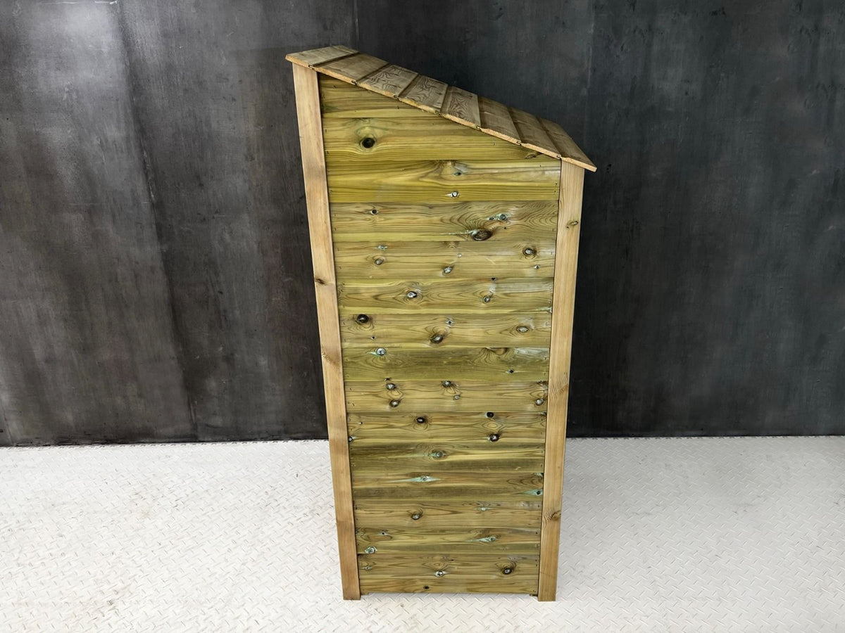 Wooden Premium Tongue/Groove Log Store (W-79cm, H-126cm or H-180cm, D-88cm) - SGP Garden Ltd