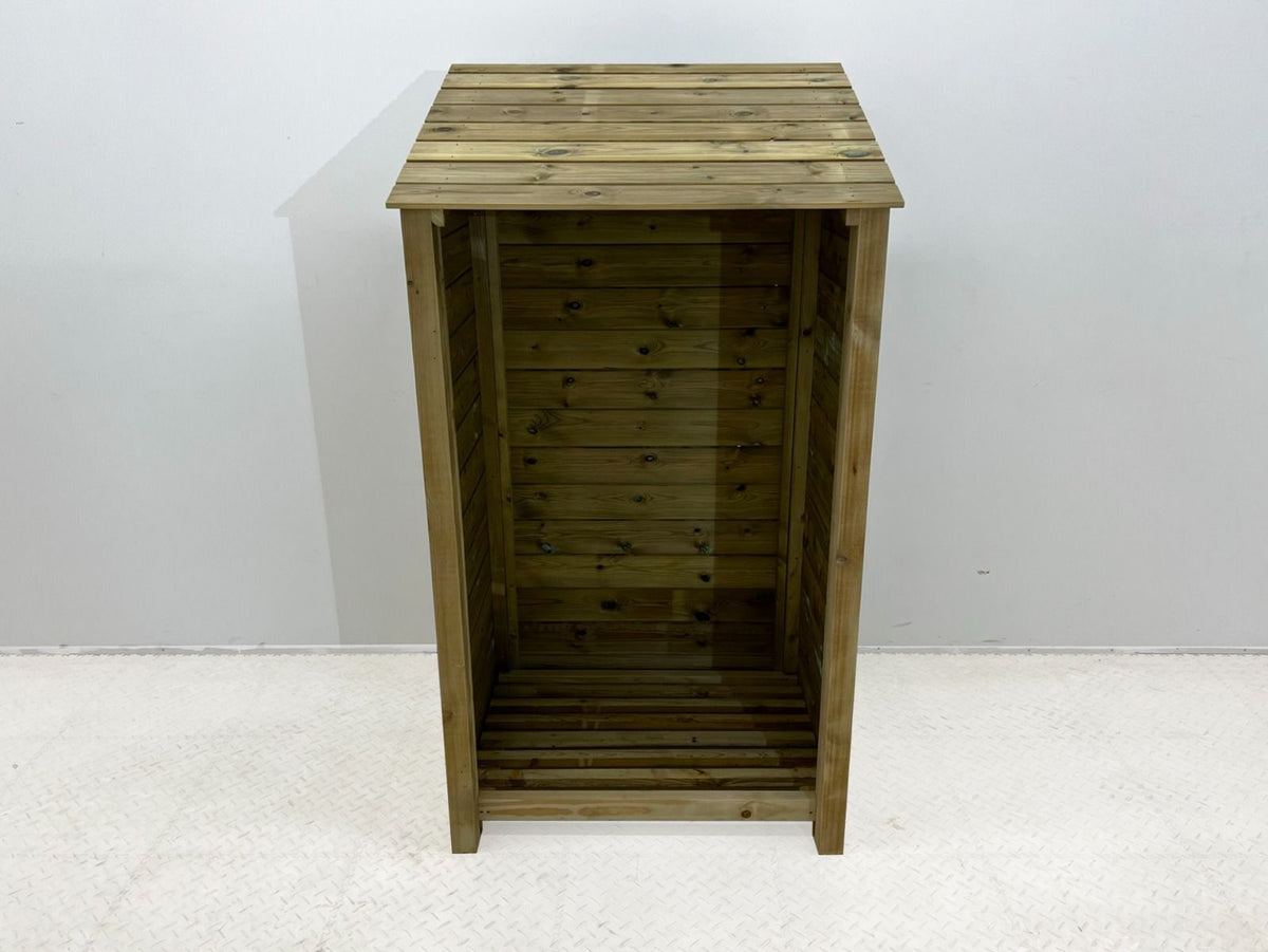 Wooden Premium Tongue/Groove Log Store (W-99cm, H-126cm or H-180cm, D-88cm) - SGP Garden Ltd