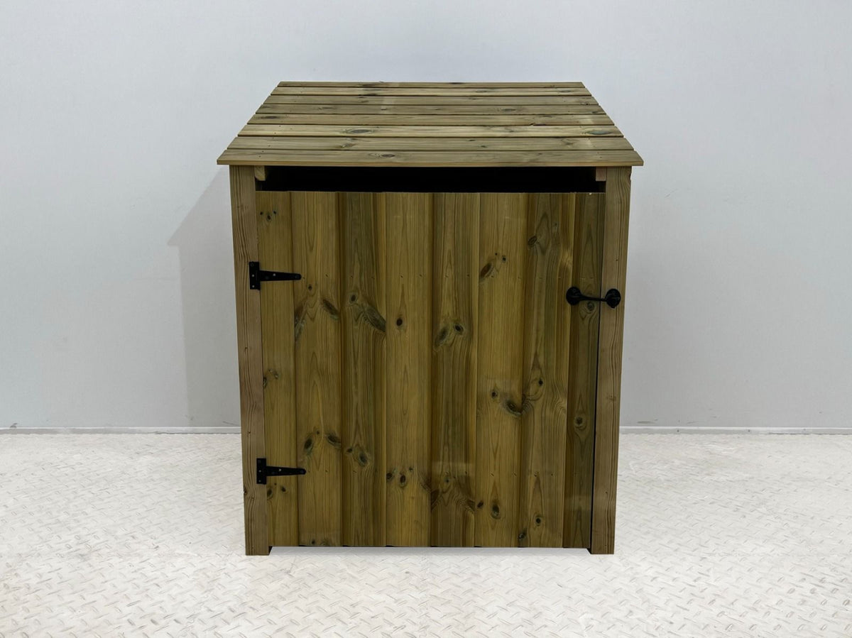 Wooden Premium Tongue/Groove Log Store with Door (W-99cm, H-126cm or H-180cm, D-88cm) - SGP Garden Ltd