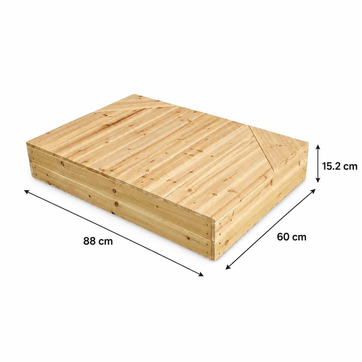 Wooden sandpit with lid - Outdoor stage & playhouse patio - SGP Garden Ltd