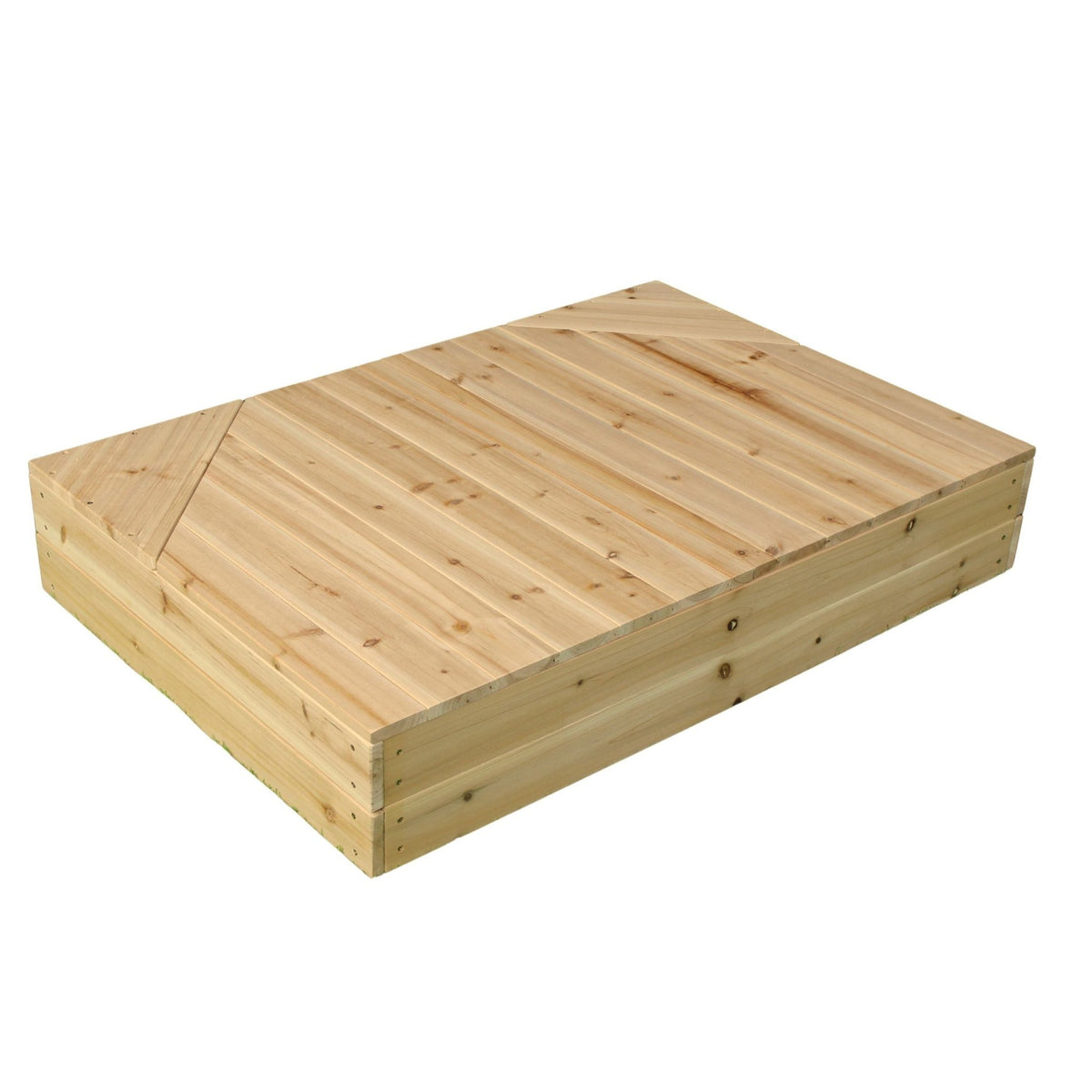 Wooden sandpit with lid - Outdoor stage & playhouse patio - SGP Garden Ltd