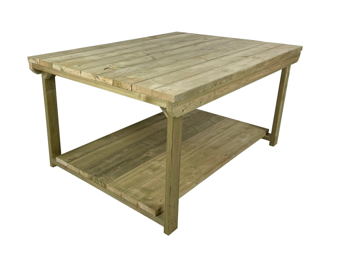 Wooden Super Heavy Duty Indoor/Outdoor Workbench 4ft-Depth - SGP Garden Ltd