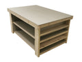 Wooden UniMDF Moisture Resistant Workbench with Extra Shelving Depth-4ft - SGP Garden Ltd