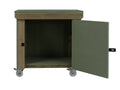 Wooden UniMDF Moisture Resistant Workbench With Lockable Cupboard (V.9) With Wheels - SGP Garden Ltd