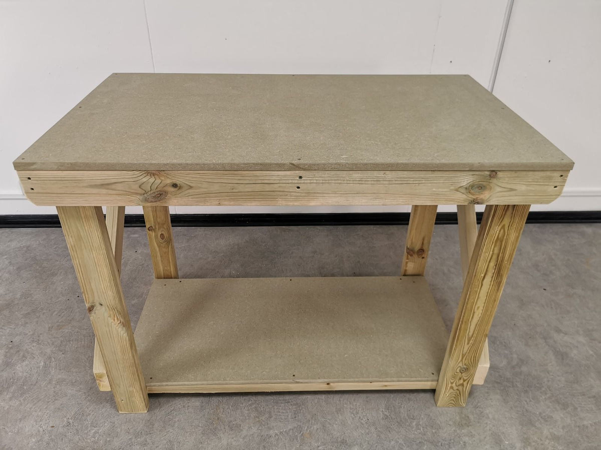 Wooden Workbench 18mm uniMDF Moisture Resistant Top - SGP Garden Ltd