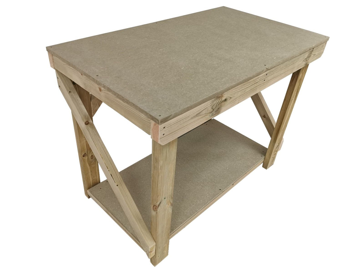 Wooden Workbench 18mm uniMDF Moisture Resistant Top - SGP Garden Ltd