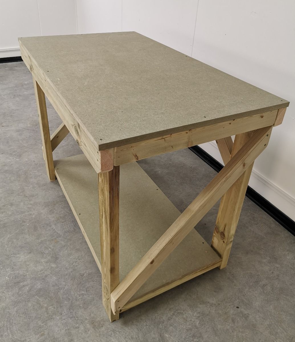 Wooden Workbench 18mm uniMDF Moisture Resistant Top - SGP Garden Ltd
