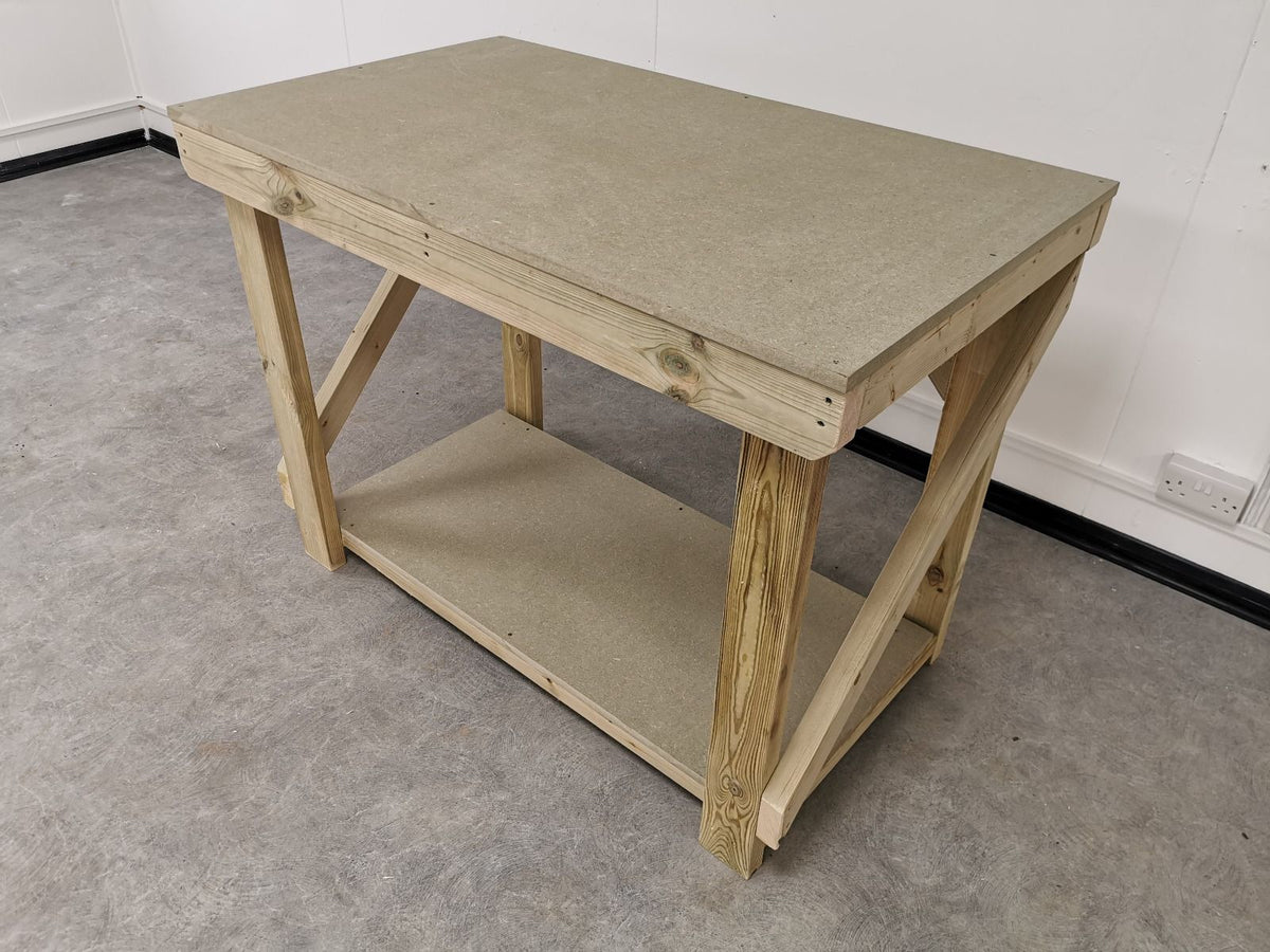 Wooden Workbench 18mm uniMDF Moisture Resistant Top - SGP Garden Ltd