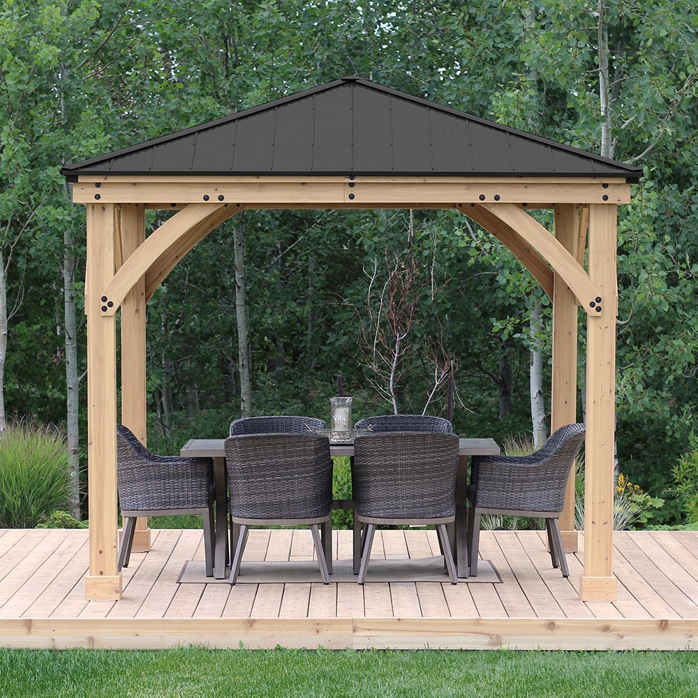 Yardistry Wooden Gazebo 10ft x 10ft (3m x 3m) - SGP Garden Ltd