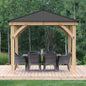 Yardistry Wooden Gazebo 10ft x 10ft (3m x 3m) - SGP Garden Ltd