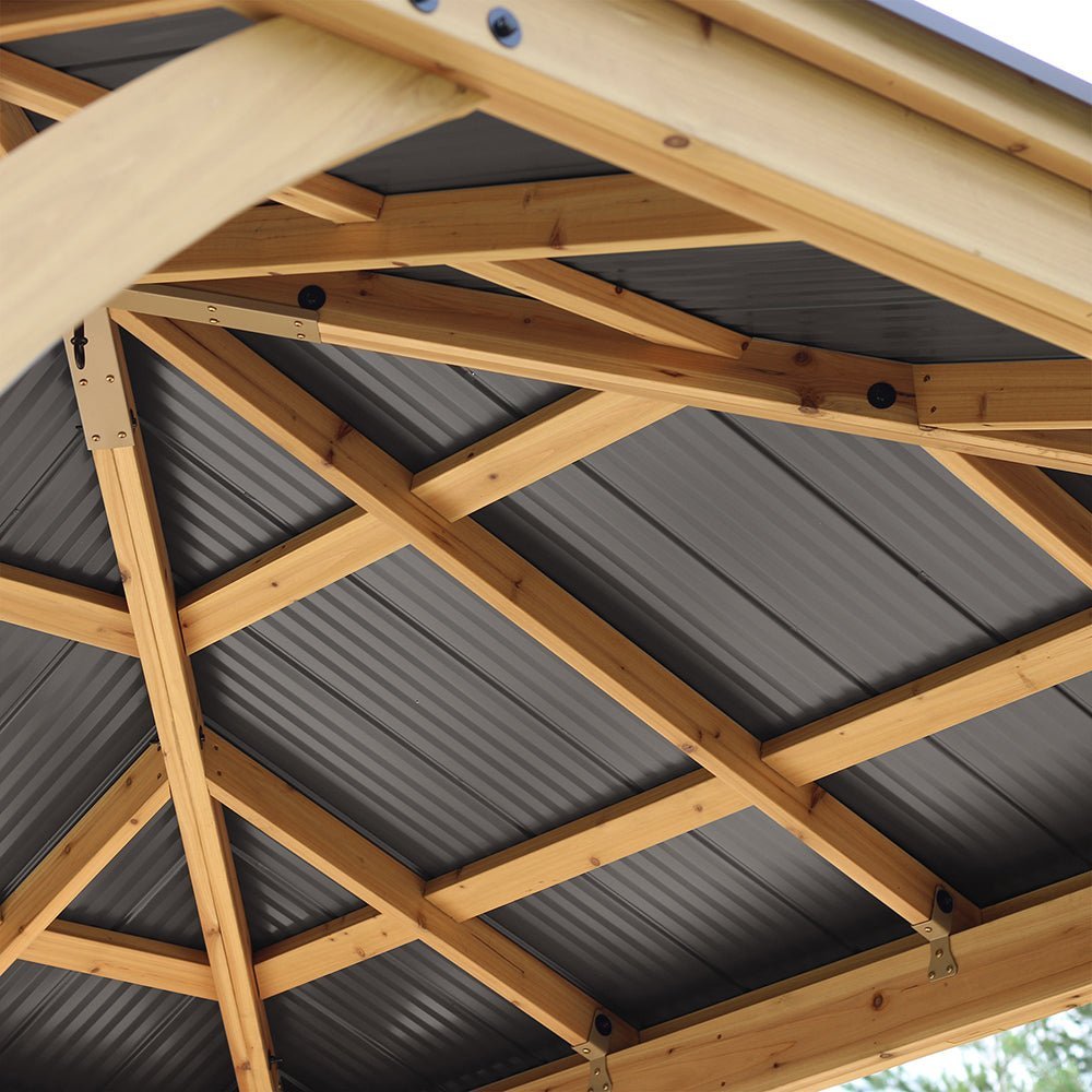 Yardistry Wooden Gazebo 10ft x 10ft (3m x 3m) - SGP Garden Ltd