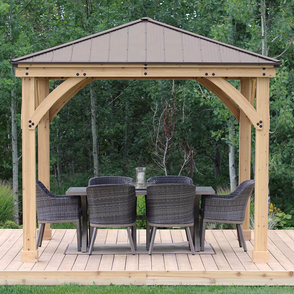 Yardistry Wooden Gazebo 10ft x 10ft (3m x 3m) - SGP Garden Ltd